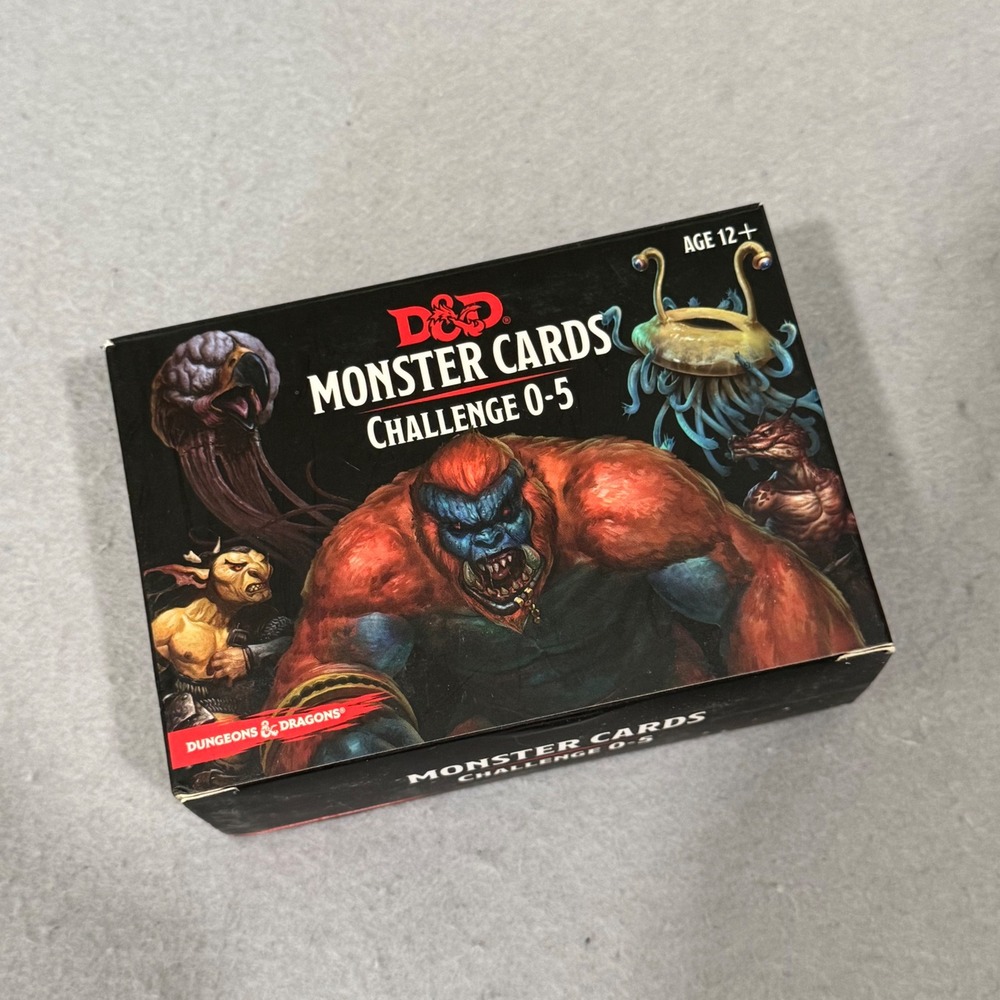 Dungeons & Dragons Monster Cards Challenge 0-5 D&D 5e Gale Force Nine 179 Cards